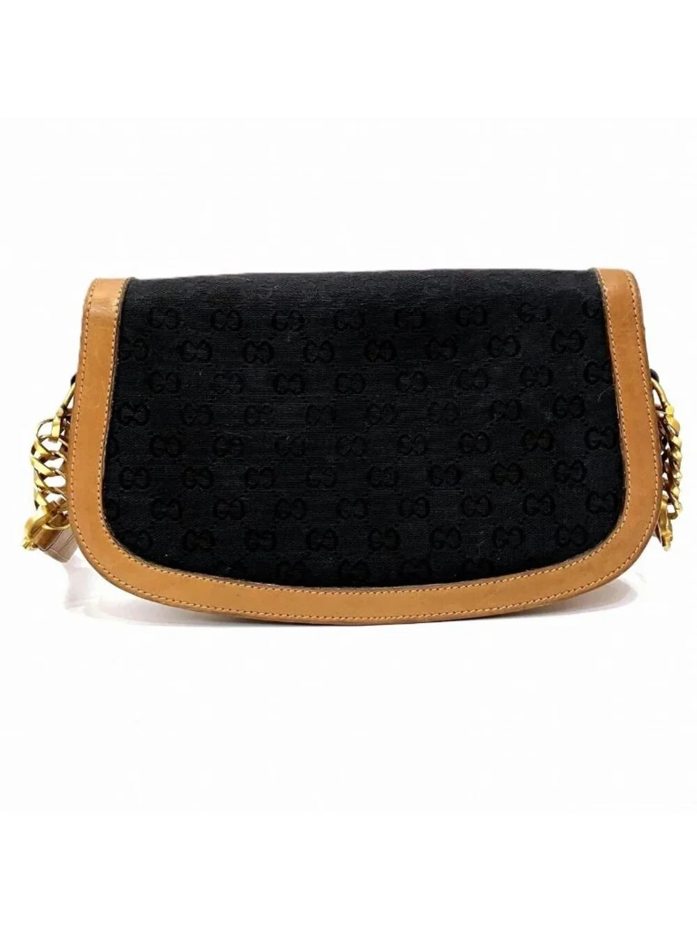 Gucci Horsebit GG Shoulder Bag Canvas Leather - Picture 2 of 9